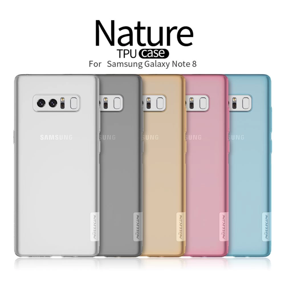 Samsung Galaxy Note 8 vāciņš caurspīdīgs rozā TPU
