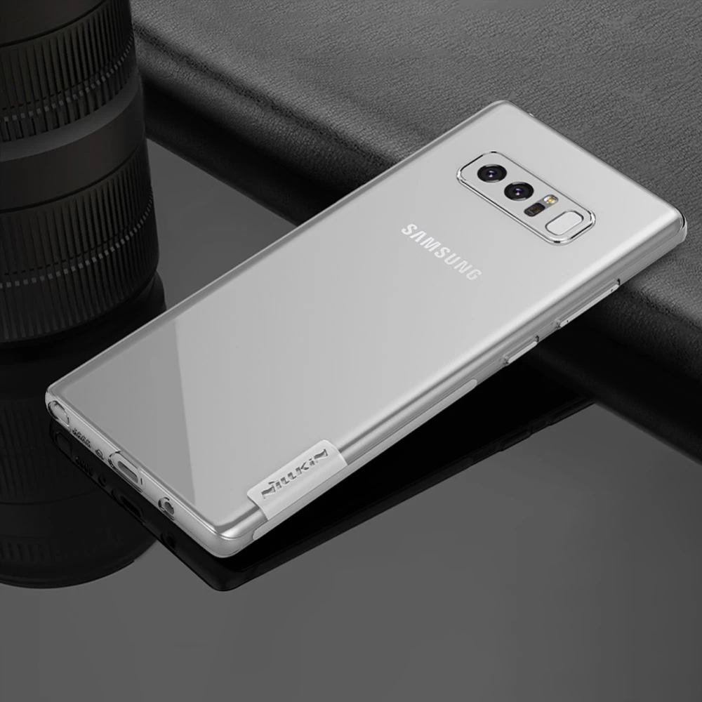 Samsung Galaxy Note 8 vāciņš caurspīdīgs rozā TPU