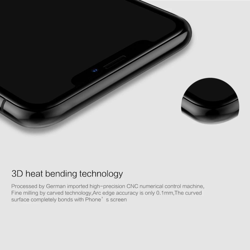 Apple iPhone X panssarilasi musta Nillkin 3D CP+MAX Tempered Glass