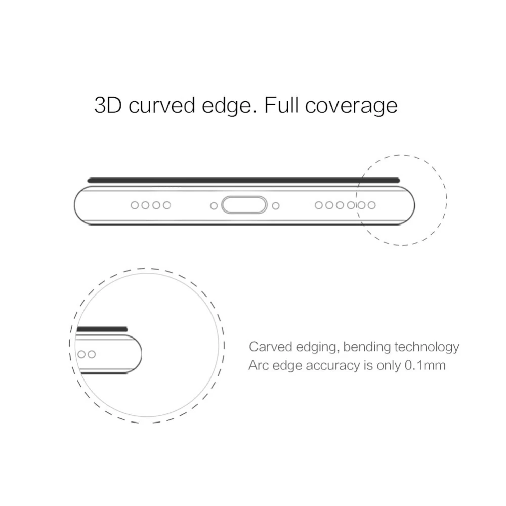 Apple iPhone X panssarilasi musta Nillkin 3D CP+MAX Tempered Glass