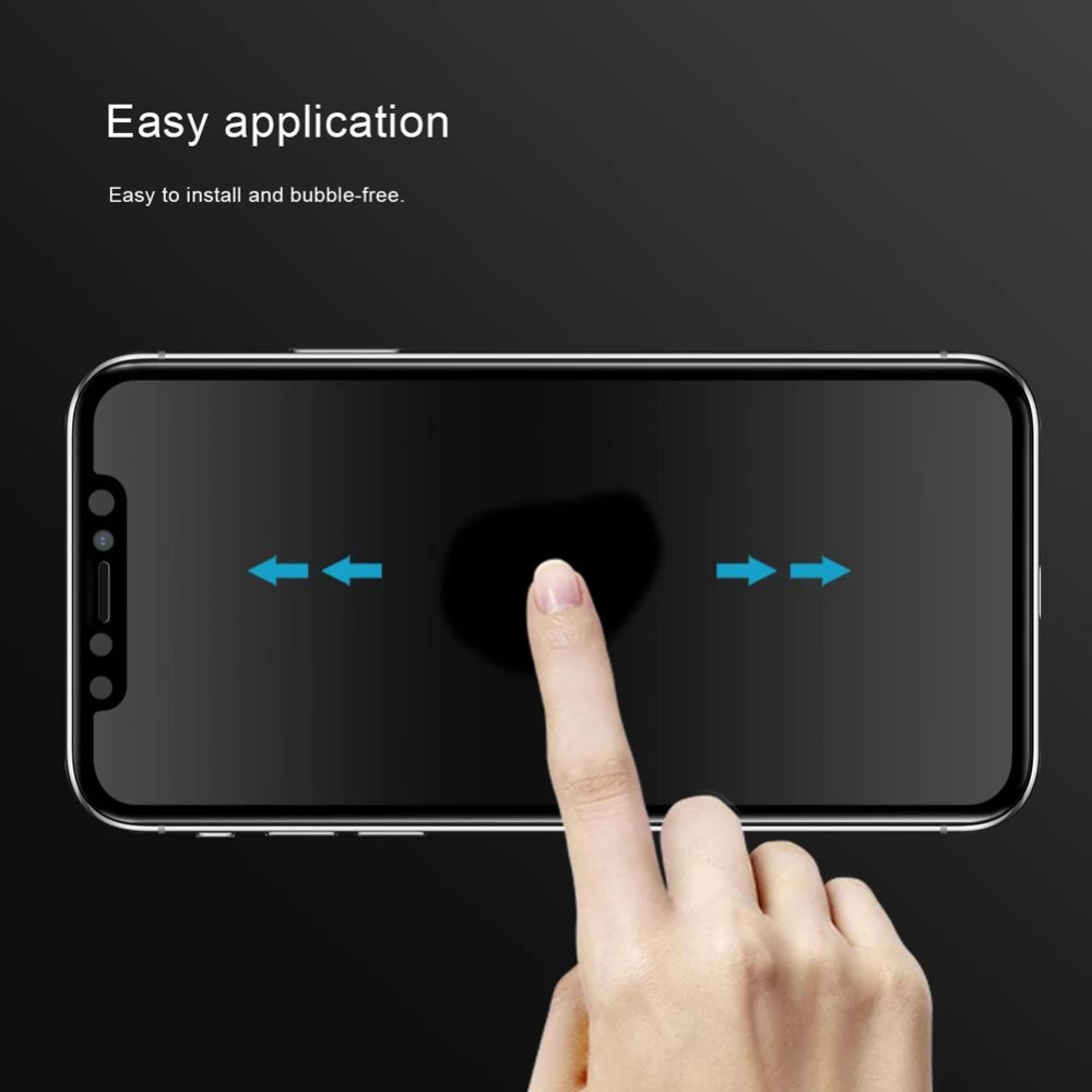 Apple iPhone X panssarilasi musta Nillkin 3D AP+MAX Tempered Glass