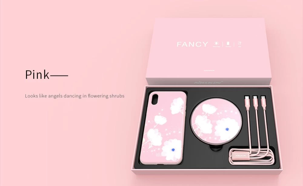 Apple iPhone X vāciņš melns Nillkin Fancy Gift Set