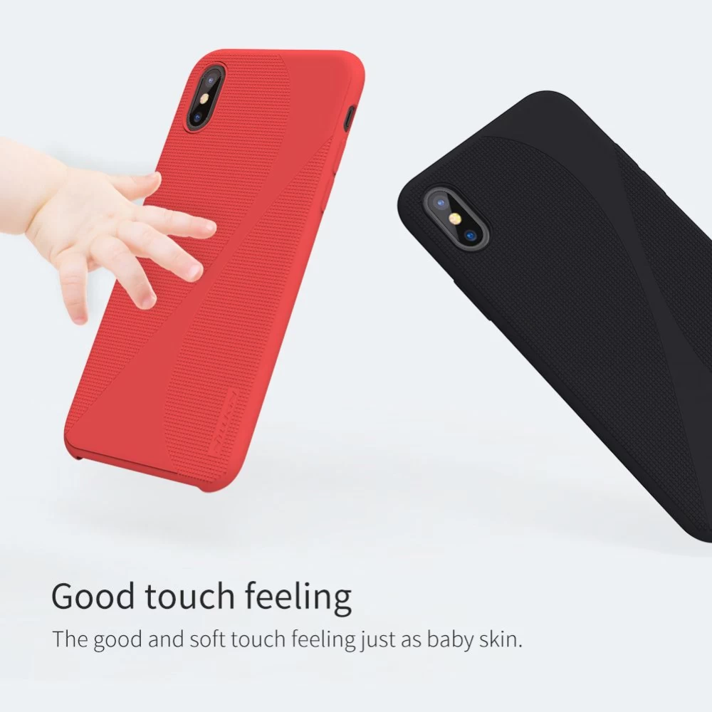 Apple iPhone X vāciņš rozā Nillkin Flex II