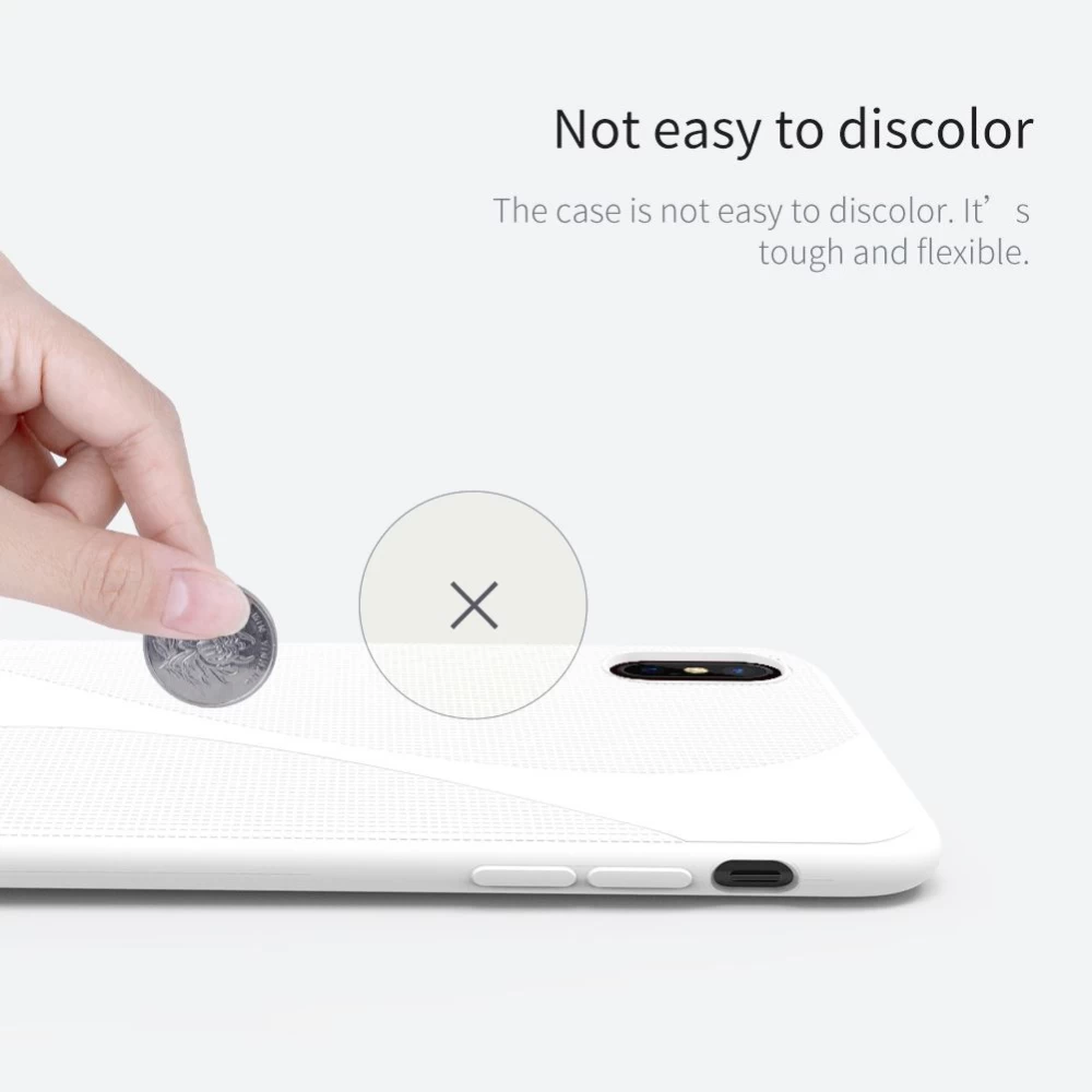 Apple iPhone X vāciņš rozā Nillkin Flex II
