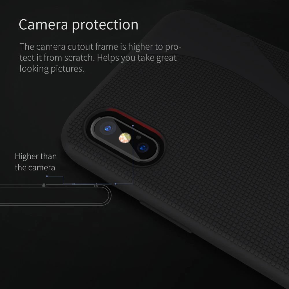 Apple iPhone X vāciņš rozā Nillkin Flex II