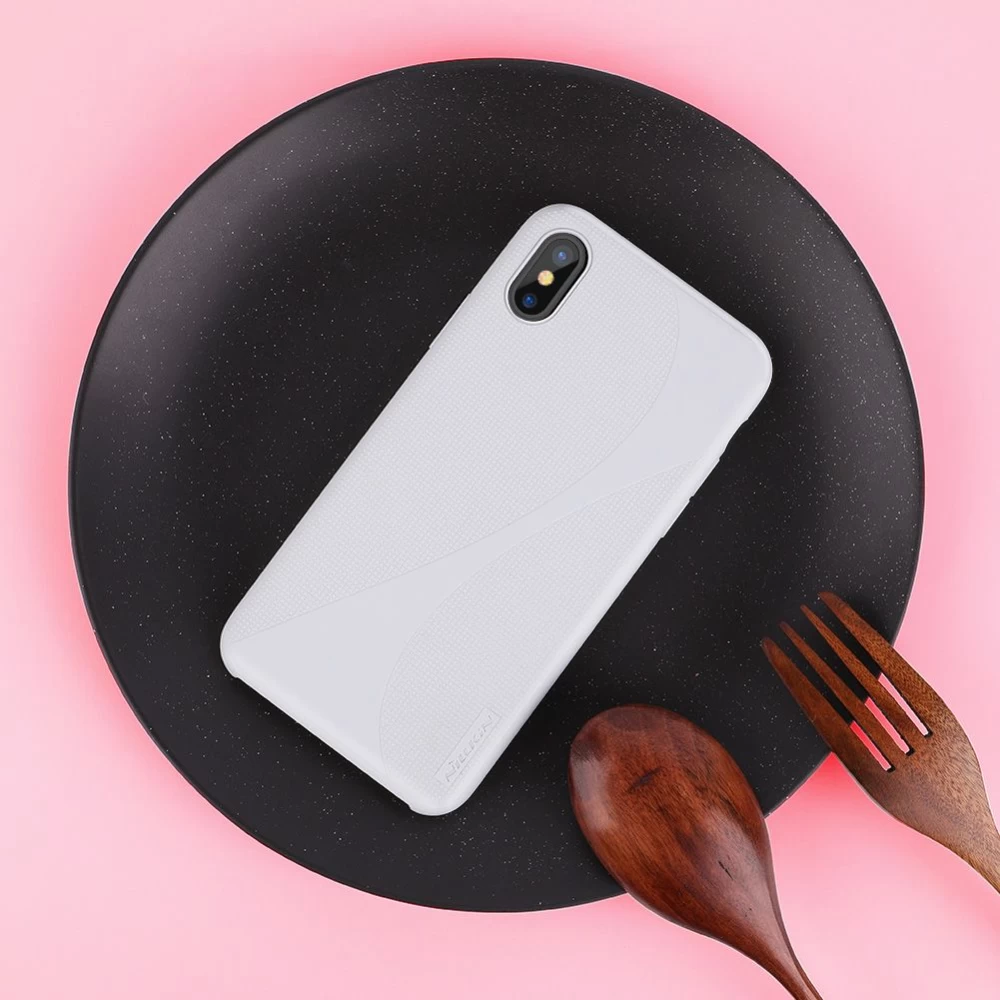 Apple iPhone X vāciņš rozā Nillkin Flex II
