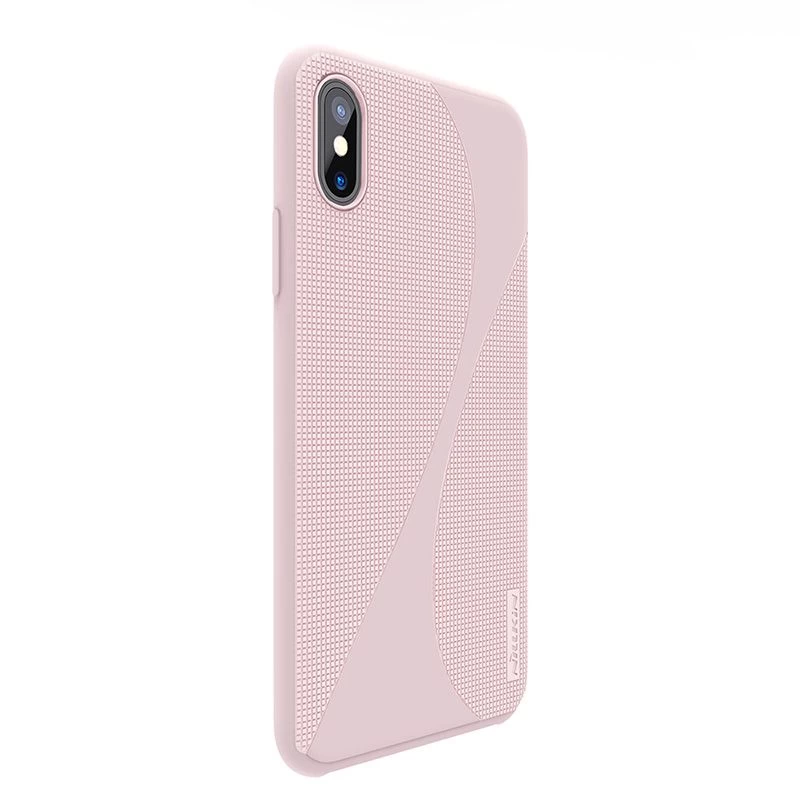 Apple iPhone X vāciņš rozā Nillkin Flex II