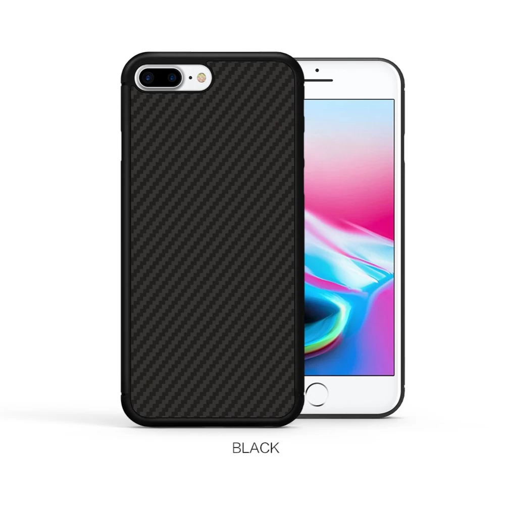 Apple iPhone 8 Plus dėklas Juoda Nillkin Synthetic Fiber