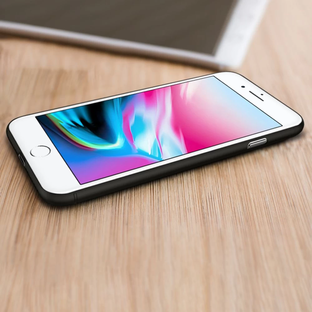 Apple iPhone 8 Plus dėklas Juoda Nillkin Synthetic Fiber