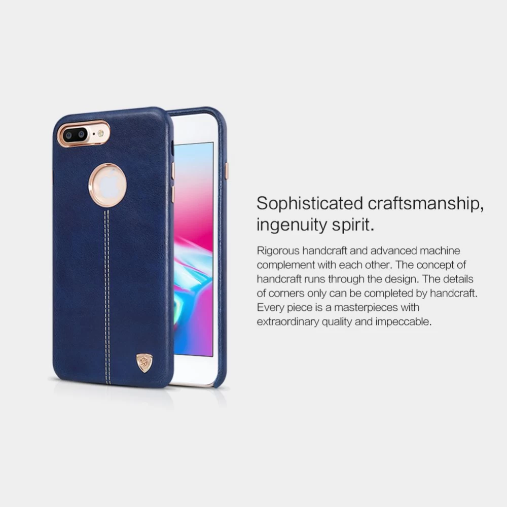 Apple iPhone 8 Plus dėklas mėlyna Nillkin Englon Leather