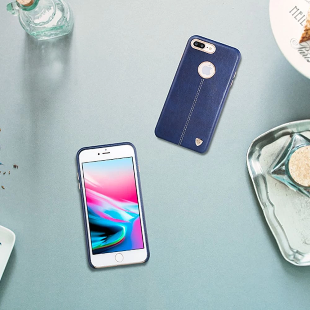 Apple iPhone 8 Plus dėklas mėlyna Nillkin Englon Leather