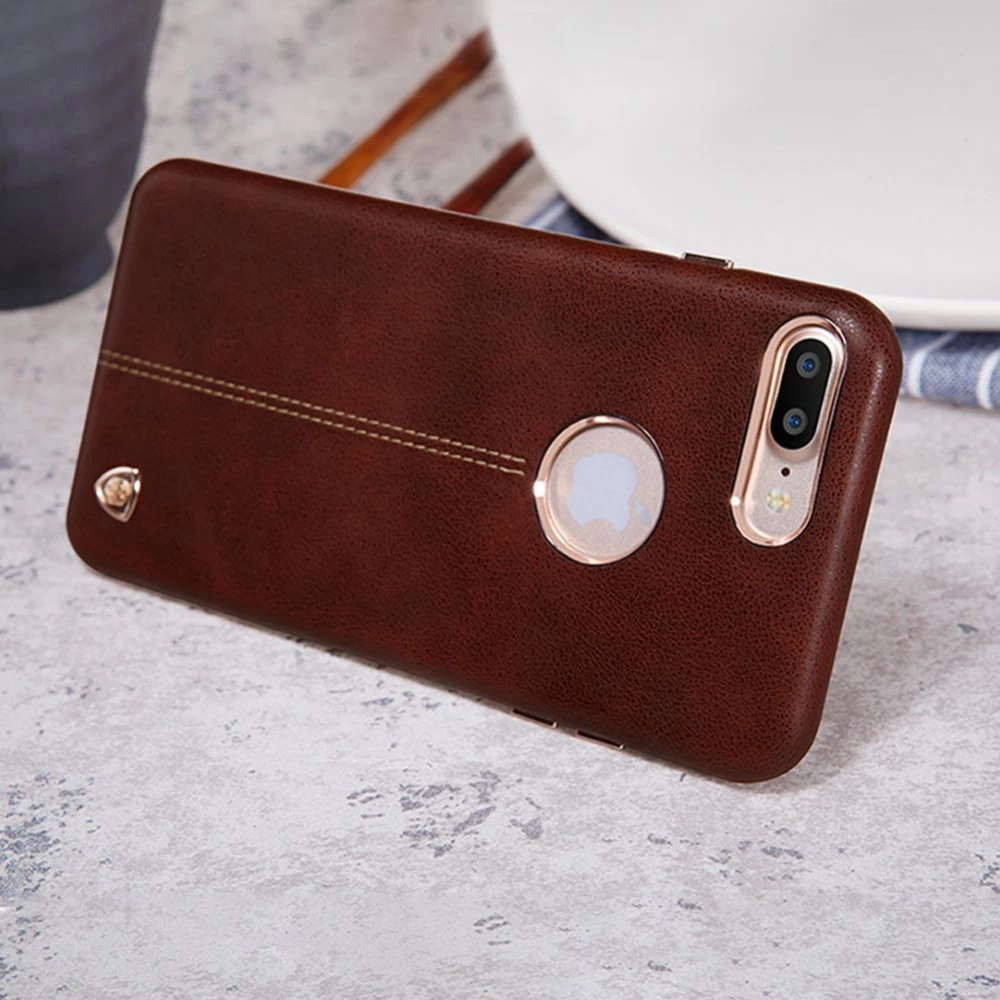 Apple iPhone 8 Plus dėklas mėlyna Nillkin Englon Leather
