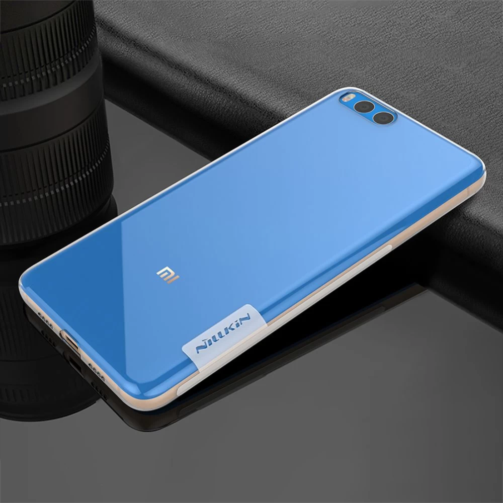 Xiaomi Mi Note 3 ümbris läbipaistev hall TPU