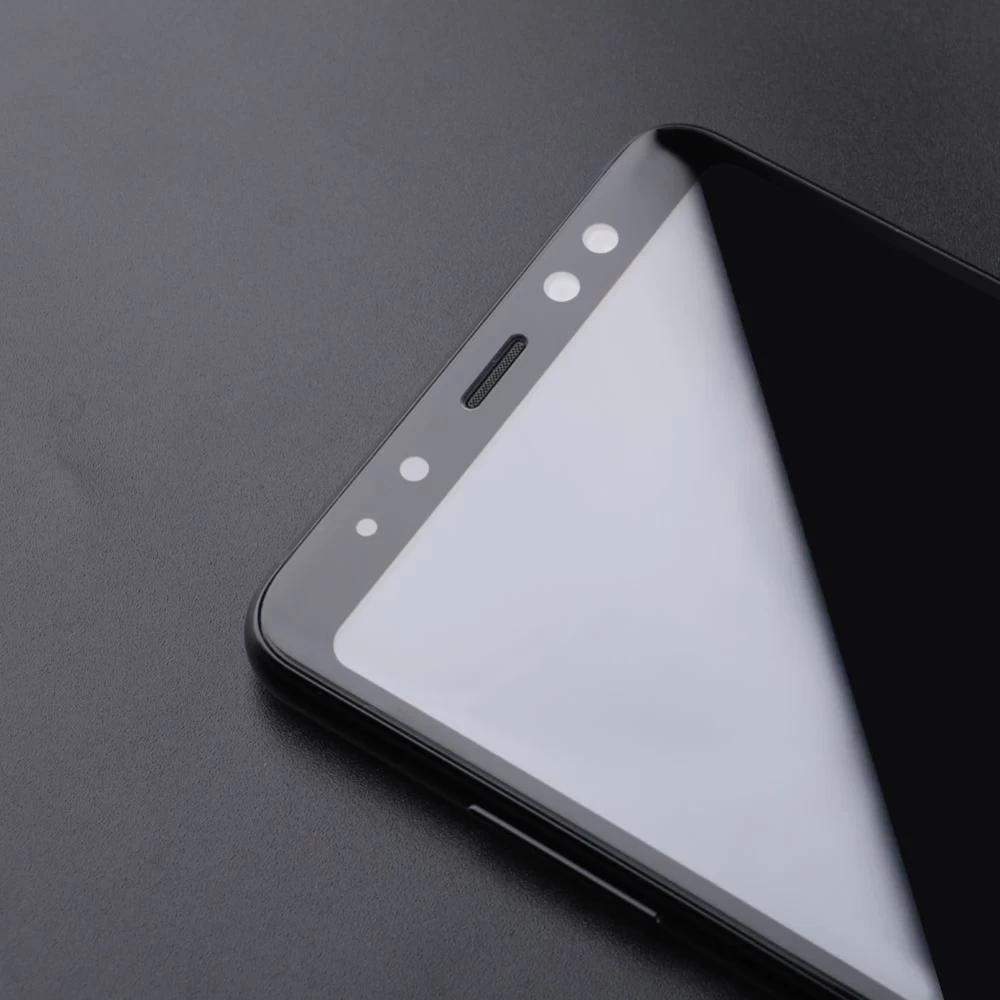 Samsung Galaxy A8 Plus kaitseklaas must Nillkin 3D CP+MAX Tempered Glass