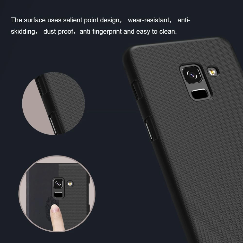 Samsung Galaxy A8 Plus чехол белый Nillkin Super Frosted Shield