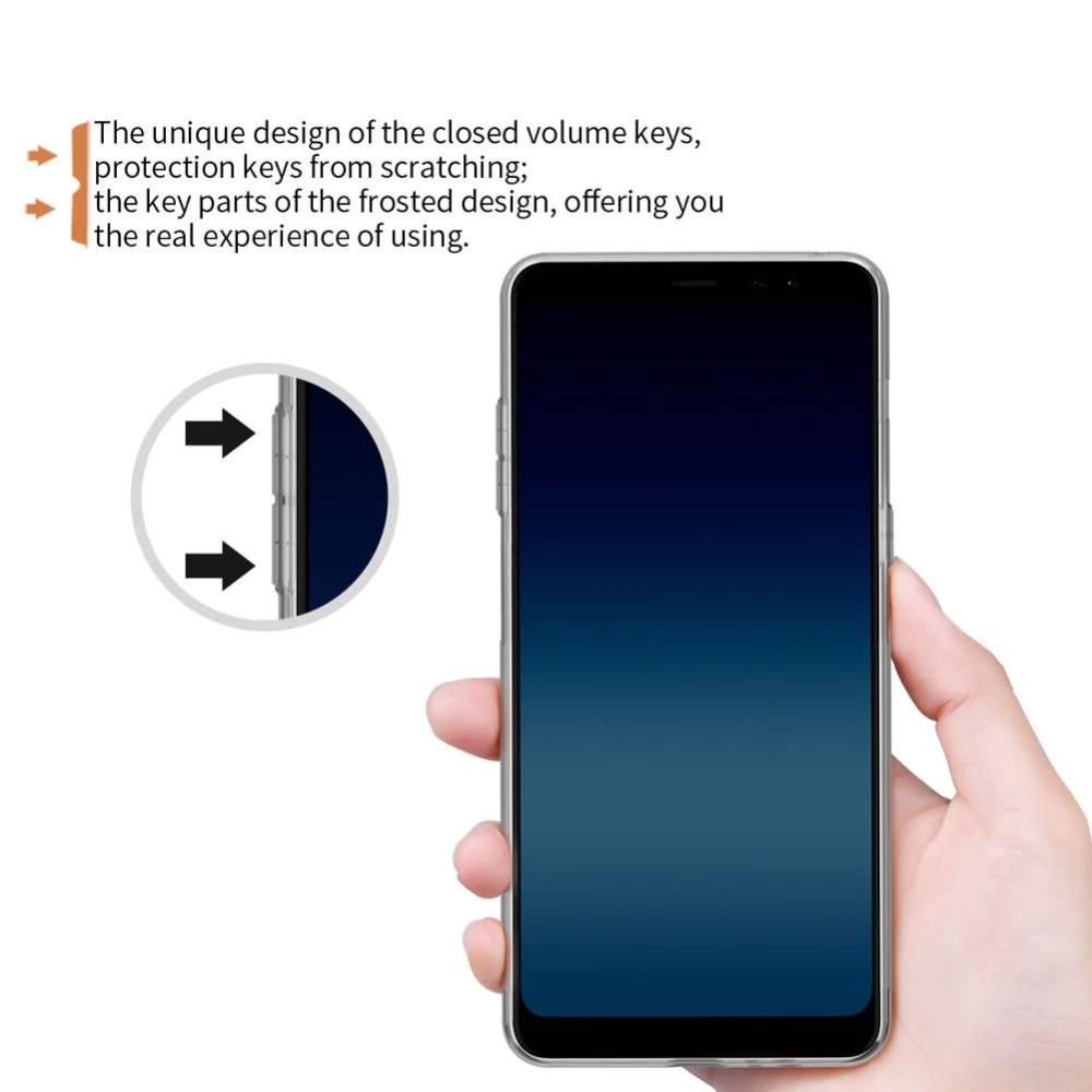 Samsung Galaxy A8 Plus skal transparent Nillkin TPU