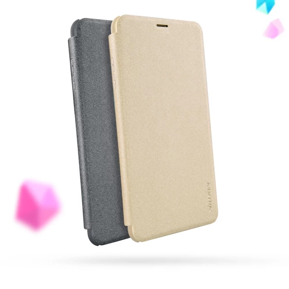 Samsung Galaxy A8 Plus fodral rosa Nillkin Sparkle Leather