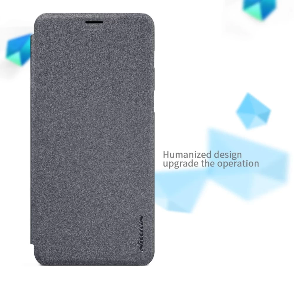 Samsung Galaxy A8 Plus fodral rosa Nillkin Sparkle Leather