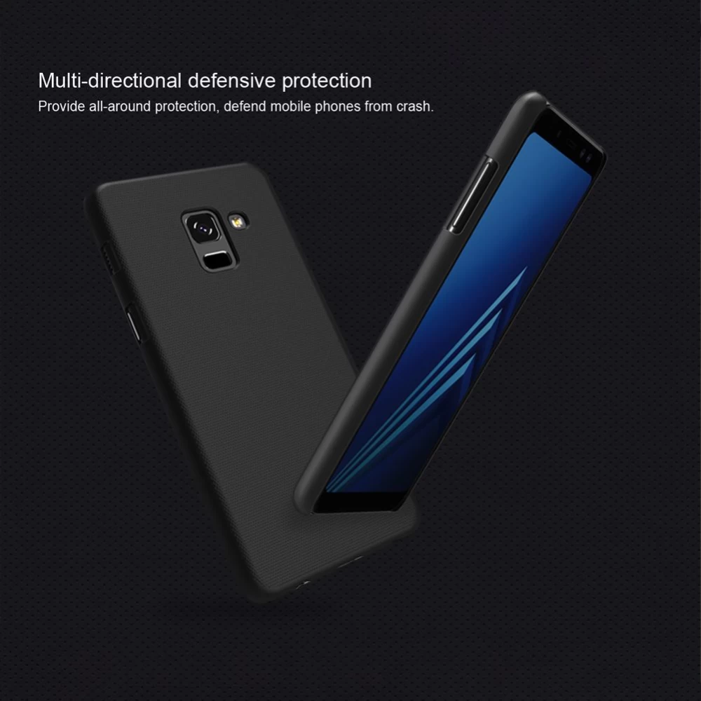 Samsung Galaxy A8 Plus vāciņš sarkans Nillkin Super Frosted Shield
