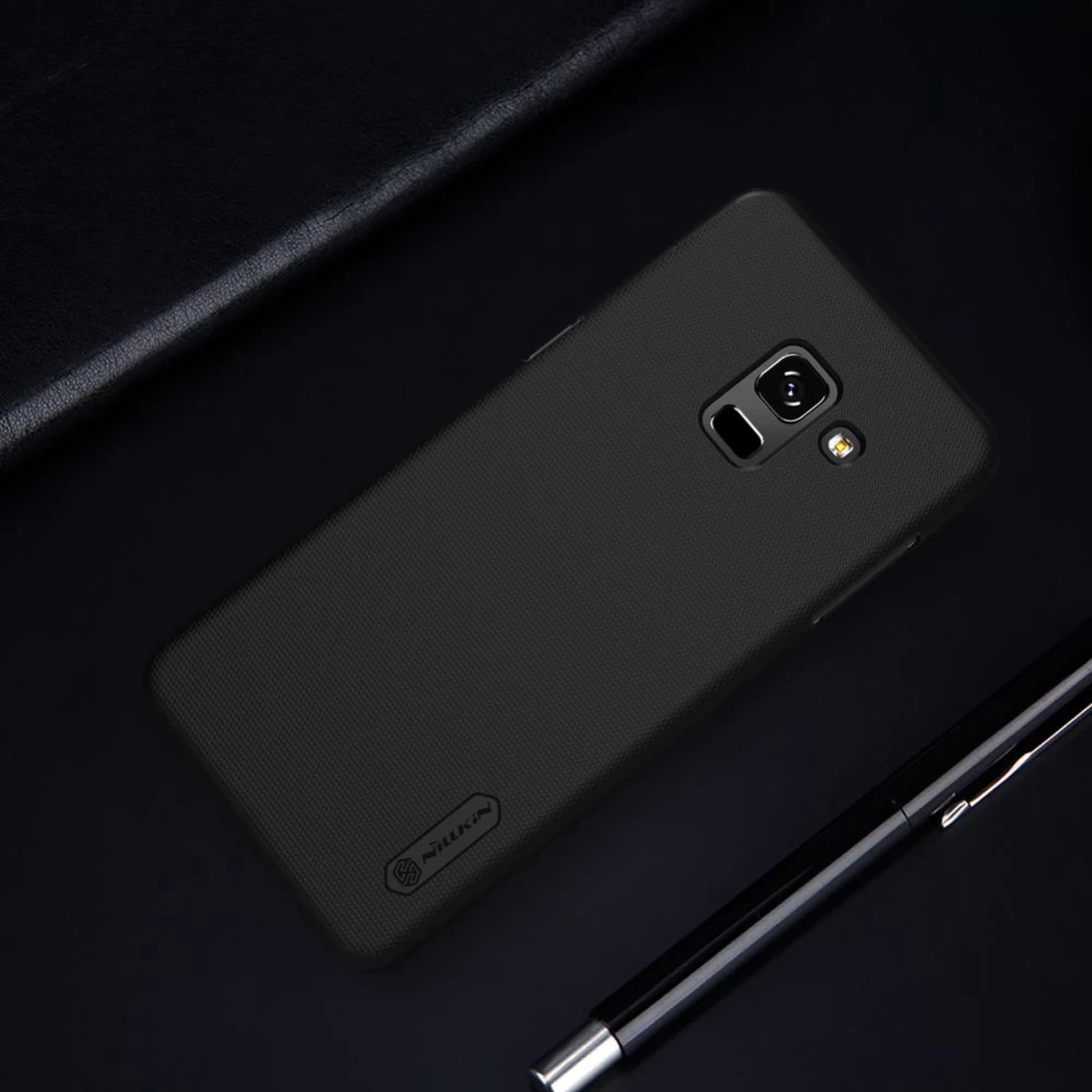 Samsung Galaxy A8 Plus vāciņš sarkans Nillkin Super Frosted Shield