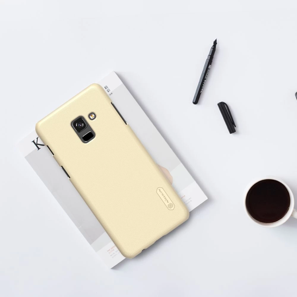 Samsung Galaxy A8 Plus vāciņš sarkans Nillkin Super Frosted Shield