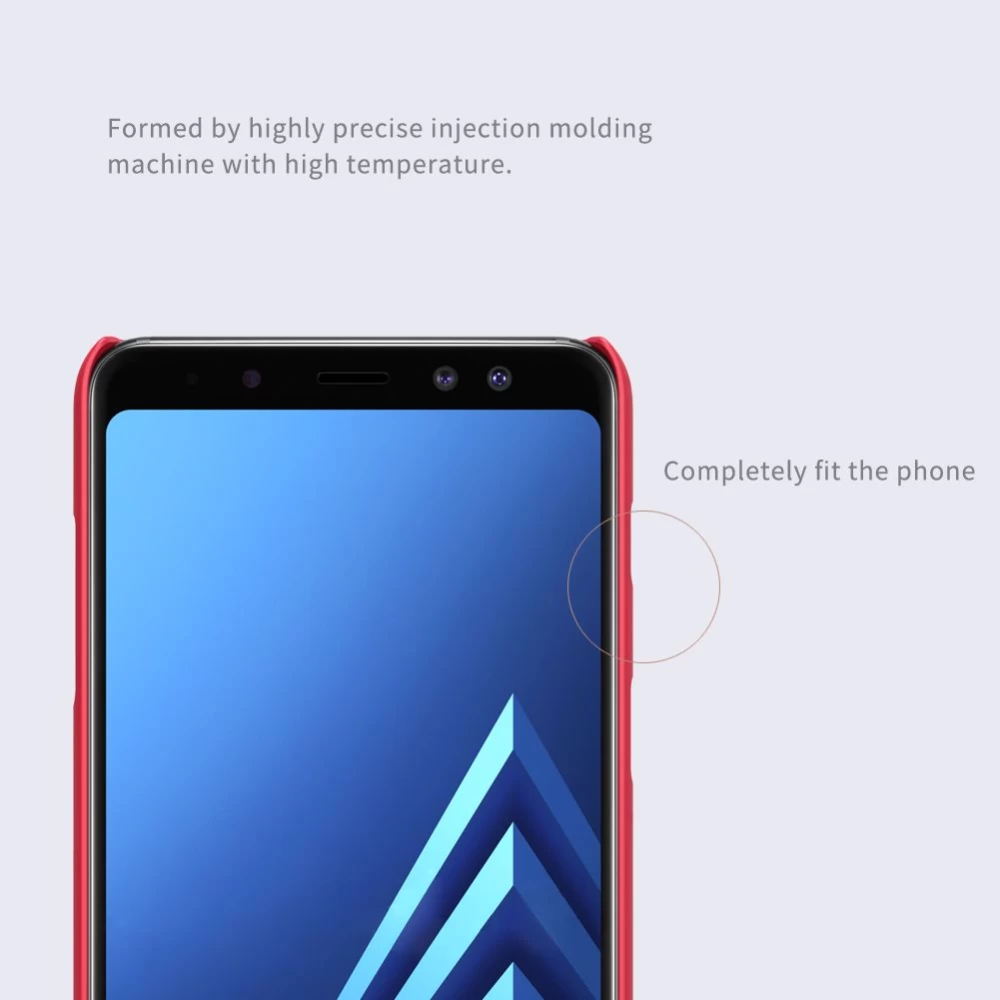 Samsung Galaxy A8 Plus dėklas auksinis Nillkin Super Frosted Shield 