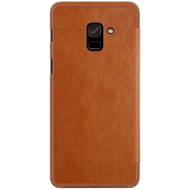 Samsung Galaxy A8 Plus fodral brun Nillkin Qin Leather