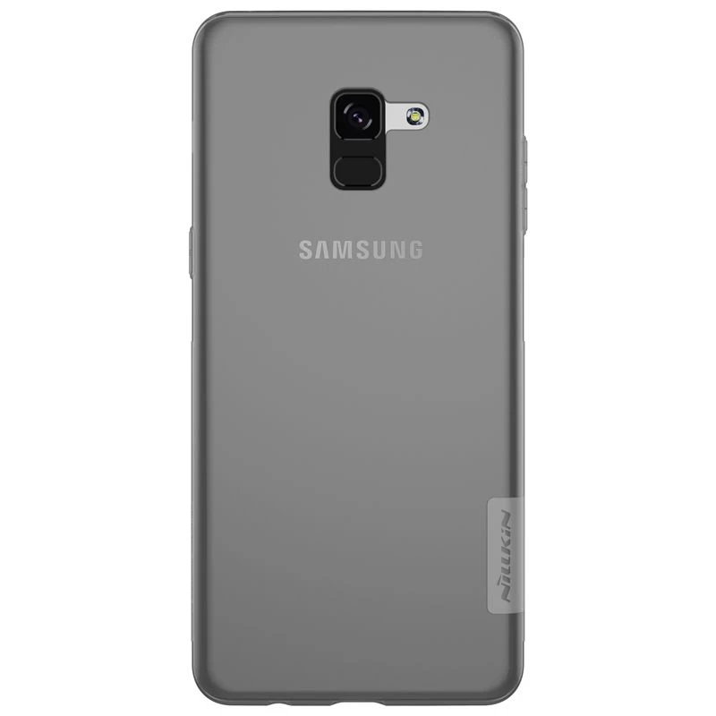Samsung Galaxy A8 Plus ümbris läbipaistev hall Nillkin TPU