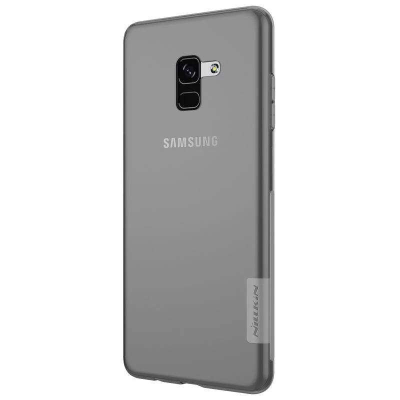 Samsung Galaxy A8 Plus ümbris läbipaistev hall Nillkin TPU