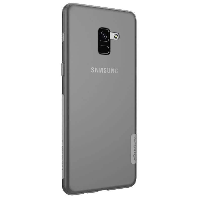 Samsung Galaxy A8 Plus ümbris läbipaistev hall Nillkin TPU