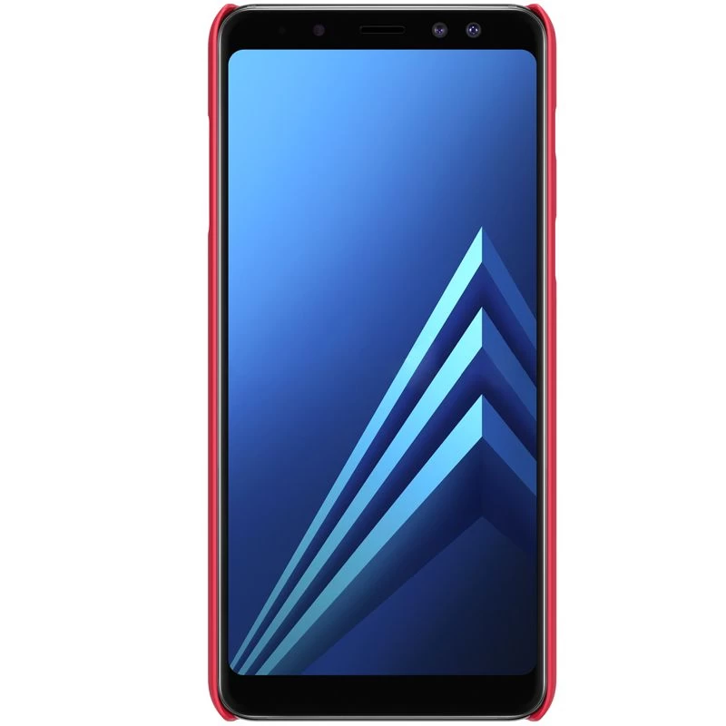 Samsung Galaxy A8 Plus vāciņš sarkans Nillkin Super Frosted Shield