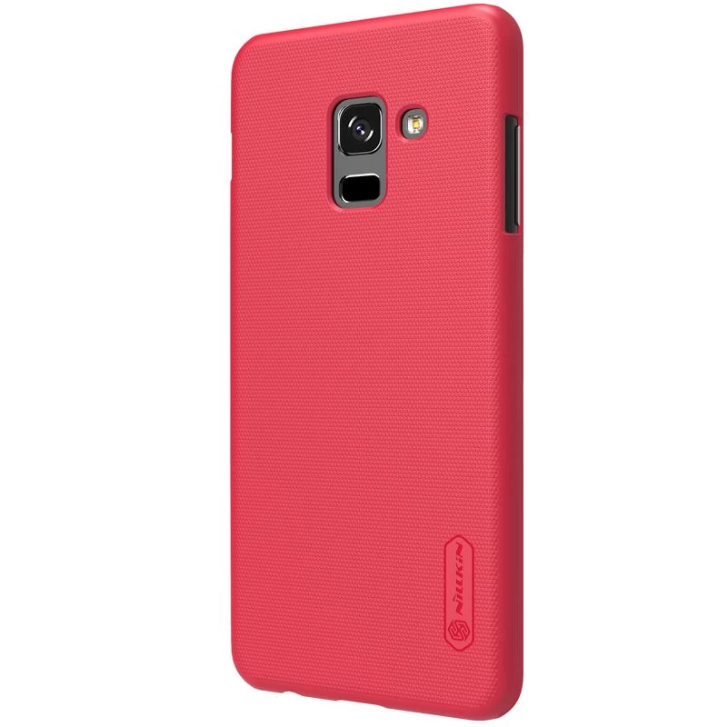 Samsung Galaxy A8 Plus vāciņš sarkans Nillkin Super Frosted Shield