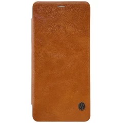Samsung Galaxy A8 Plus fodral brun Nillkin Qin Leather 
