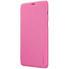 Samsung Galaxy A8 Plus fodral rosa Nillkin Sparkle Leather 
