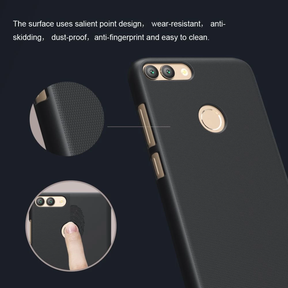 Huawei P Smart (Enjoy 7S) dėklas baltas Super Frosted Shield