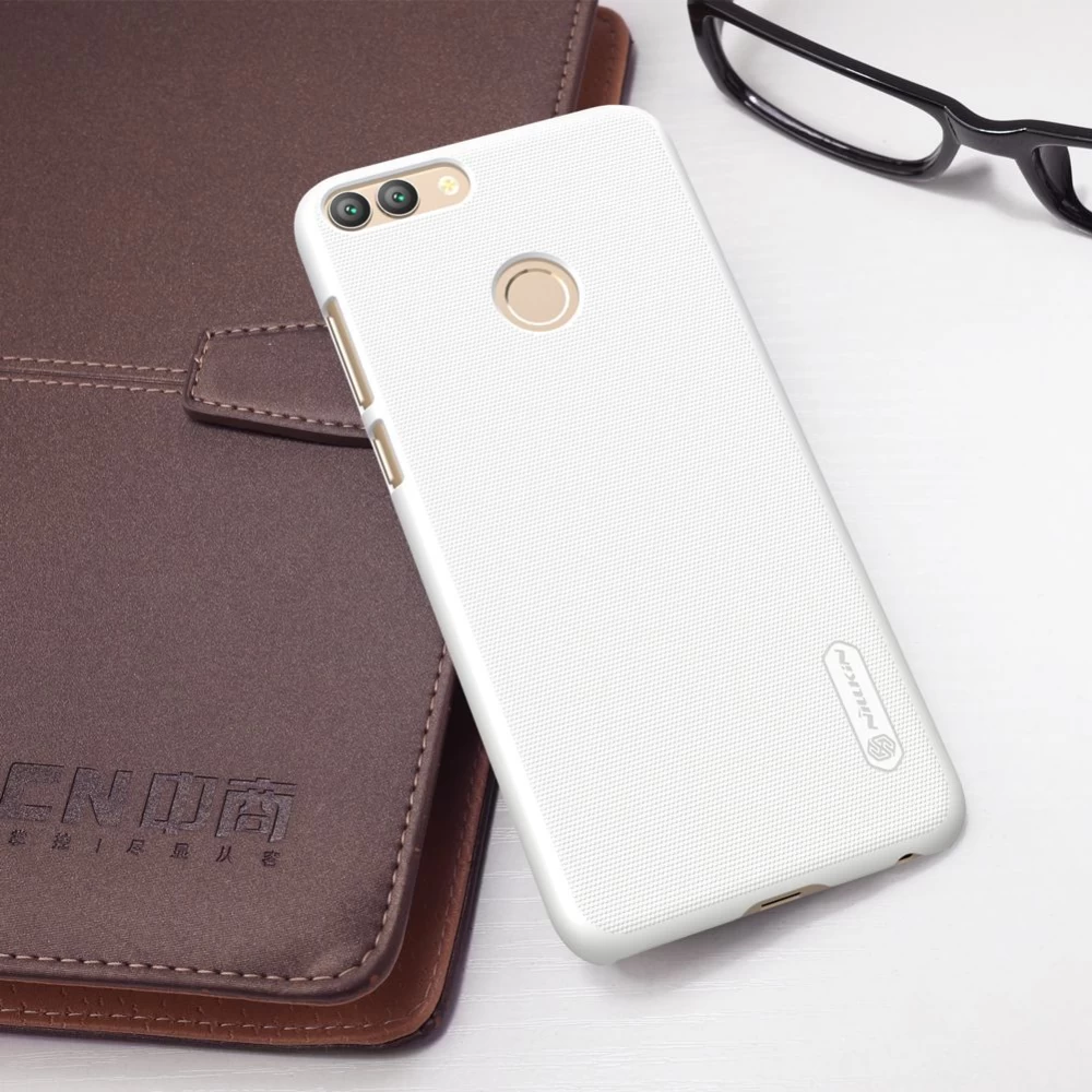 Huawei P Smart (Enjoy 7S) dėklas baltas Super Frosted Shield