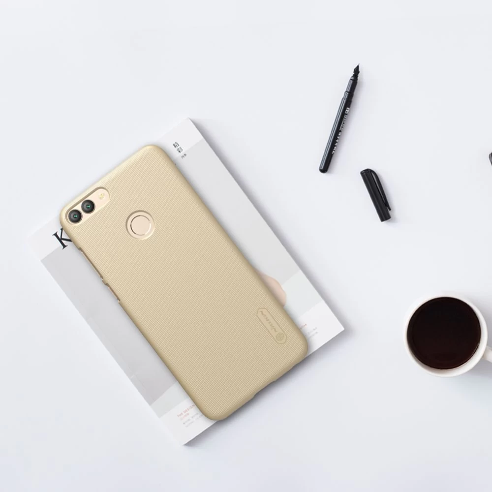 Huawei P Smart (Enjoy 7S) dėklas baltas Super Frosted Shield