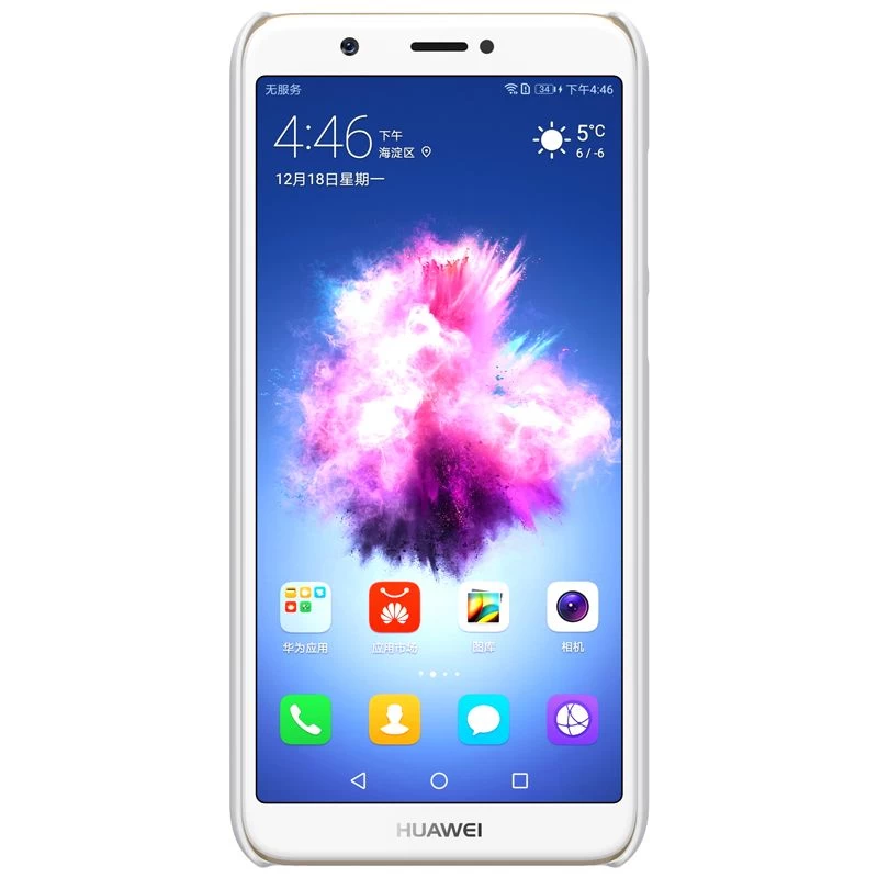 Huawei P Smart (Enjoy 7S) dėklas baltas Super Frosted Shield