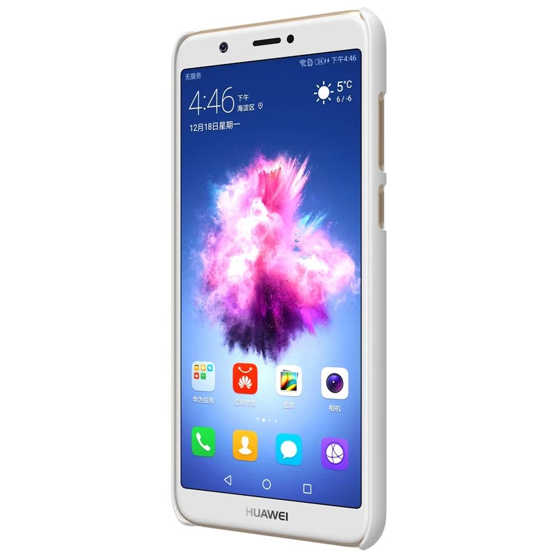 Huawei P Smart (Enjoy 7S) dėklas baltas Super Frosted Shield