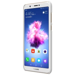 Huawei P Smart (Enjoy 7S) dėklas baltas Super Frosted Shield 