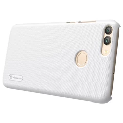 Huawei P Smart (Enjoy 7S) dėklas baltas Super Frosted Shield 