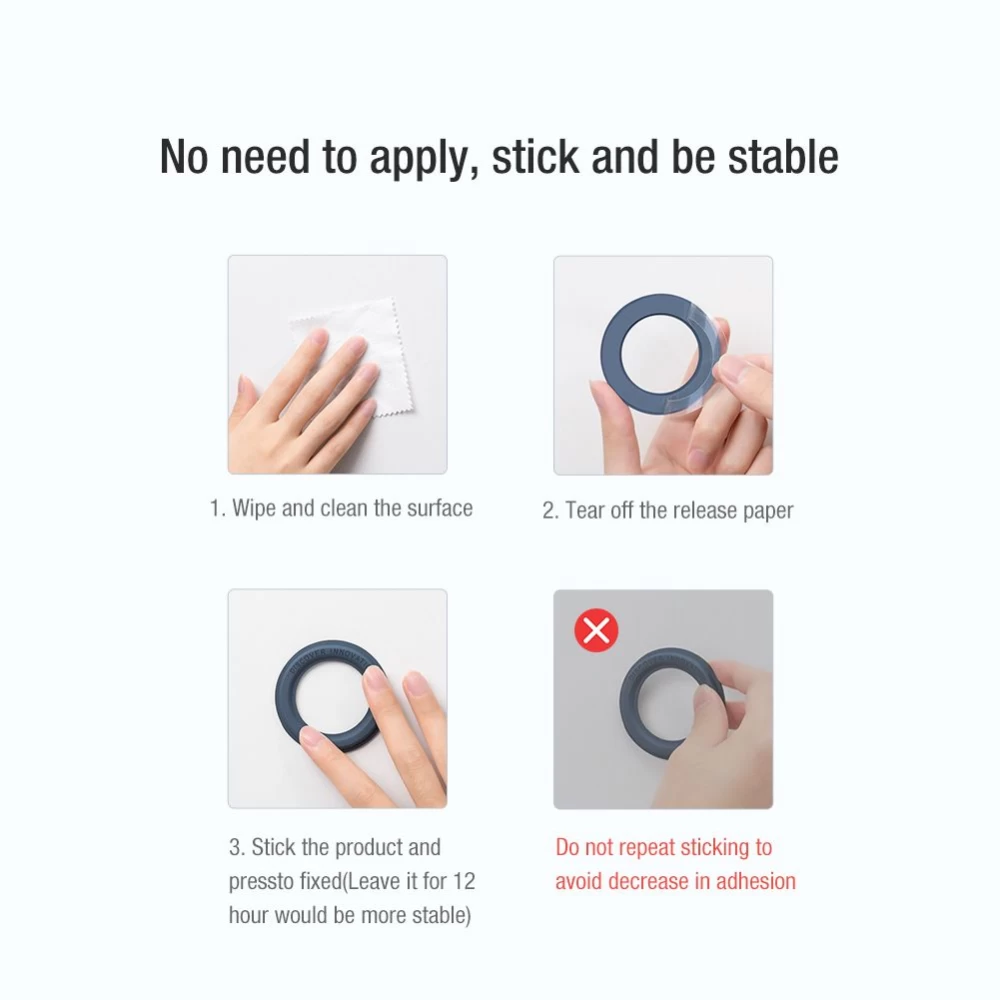 Puhelintarvikkeet Magnetic Plate Nillkin SnapHold Sticker (2-pack) 