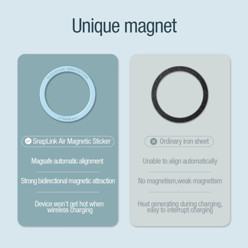 Puhelintarvikkeet Magnetic Plate NILLKIN SNAPLINK AIR MAGNETIC STICKER (2-pcs) 1.6mm 
