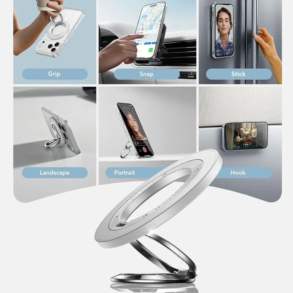 Aксессуары Magnetic Plate ESR MAGNETIC 360 HALOLOCK MAGSAFE PHONE RING  белый