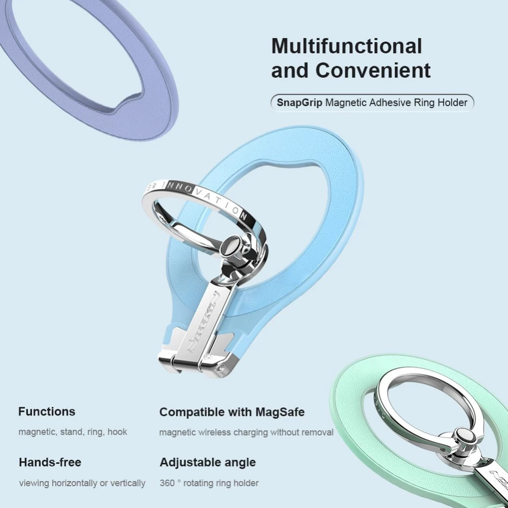Tillbehör Magnetic Plate Nillkin SnapGrip Adhesive Ring Holder 