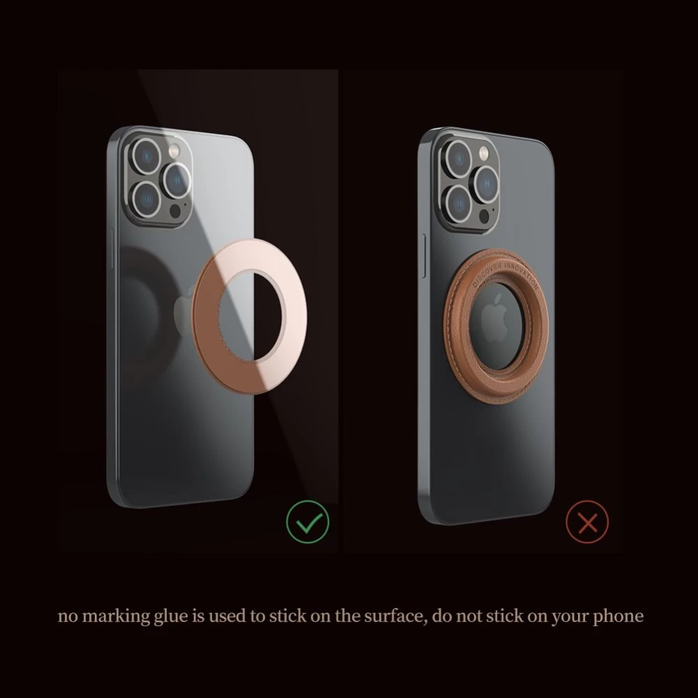  Magnetic Plate Nillkin SnapHold Sticker (Vegan Leather) (2-pack)  krāsains