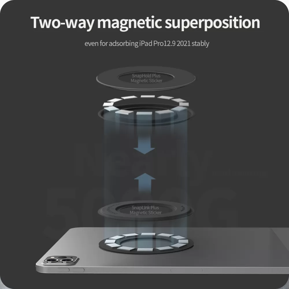 Magnetic Plate NILLKIN SNAPLINK PLUS MAGNETIC STICKER (1PC)  melns