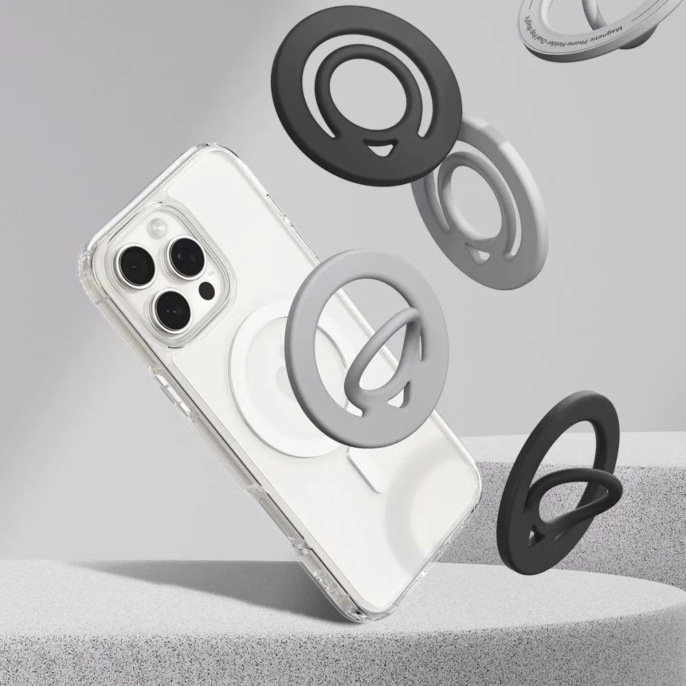 Aксессуары Magnetic Plate SPIGEN DUAL POP MAG MAGSAFE PHONE RING  черный