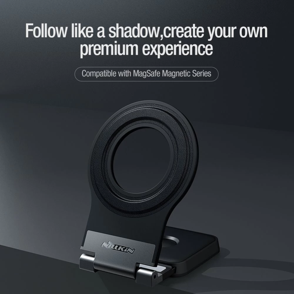 Priedai Magnetic Plate Nillkin SnapFlex Mount Double Base  pilkas