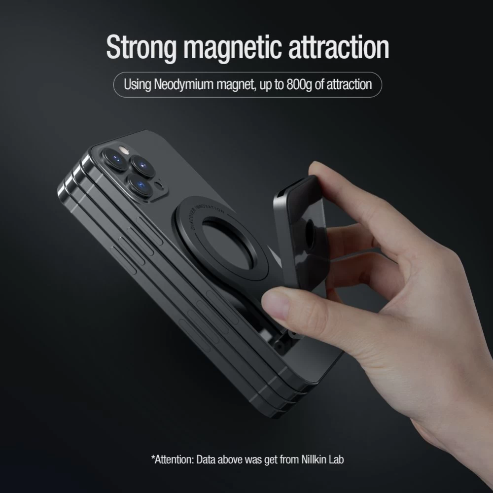 Priedai Magnetic Plate Nillkin SnapFlex Mount Double Base  pilkas